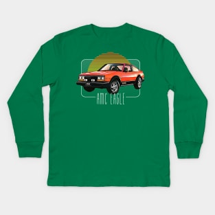 AMC Eagle / Retro Classic Car Lover Design Kids Long Sleeve T-Shirt